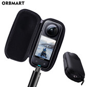 Mini carcasă de depozitare pentru Insta360 X3 Protector de ecran pentru cameră sport Husă de protecție portabilă Geantă PU pentru Accesorii Insta 360 X3