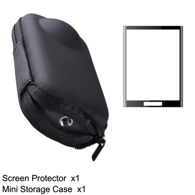 Mini carcasă de depozitare pentru Insta360 X3 Protector de ecran pentru cameră sport Husă de protecție portabilă Geantă PU pentru Accesorii Insta 360 X3