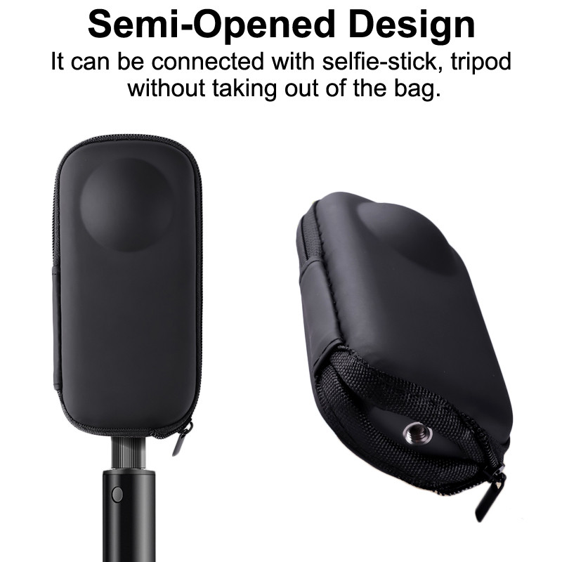 Mini carcasă de depozitare pentru Insta360 X3 Protector de ecran pentru cameră sport Husă de protecție portabilă Geantă PU pentru Accesorii Insta 360 X3