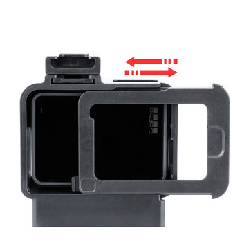 ULANZI V2 for Gopro Camera Cage Case Frame for Gopro 7 6 5 Action Camera Vlog Accessories with Cold Shoe for Microphone Light