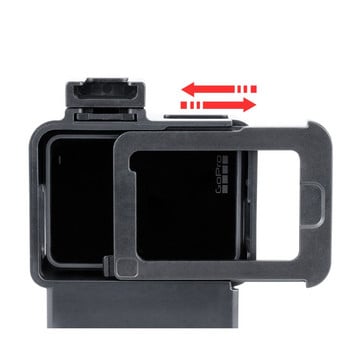 ULANZI V2 for Gopro Camera Cage Case Frame for Gopro 7 6 5 Action Camera Vlog Accessories with Cold Shoe for Microphone Light