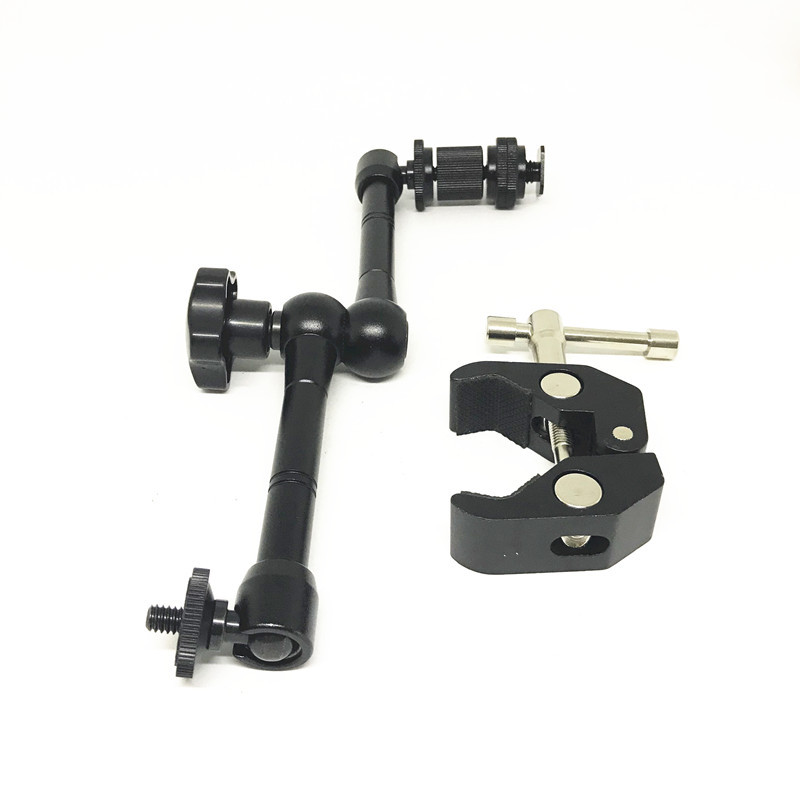 7 vagy 11 hüvelykes, állítható súrlódású csuklós varázskar szuper bilincs tükörreflexes LCD monitorhoz LED fényes fényképezőgép tartozékok gopro hero