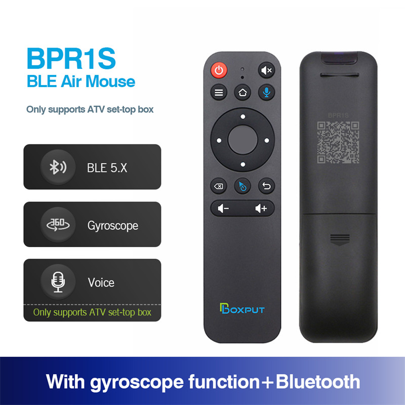 BT BPR1 BPR1S BLE 5.0 juhtmevaba õhuhiir BT juhtmevaba kaugjuhtimispult Androidi nutiteleri karbi ja arvuti nutikodu jaoks