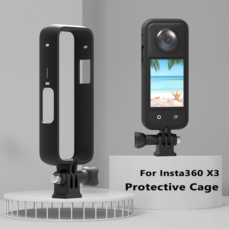 Fényképezőgép keret tok Insta360 X3 Hard Shell védőrekeszhez, leesés elleni akciós kameratartó Insta 360 X3 tartozékokhoz
