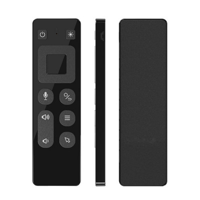 2 az 1-ben Air Mouse Voice Control RGB háttérvilágítású 2.4G vezeték nélküli Air Mouse távirányító 6 tengelyes giroszkóp USB vevővel Androidhoz