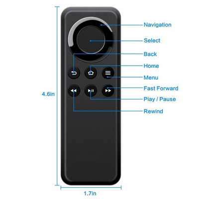 Használt eredeti Bluetooth kompatibilis TV távirányító az Amazon 2. generációs Fire TV Fire TV Fire Stick TV lejátszó dobozhoz CV98LM