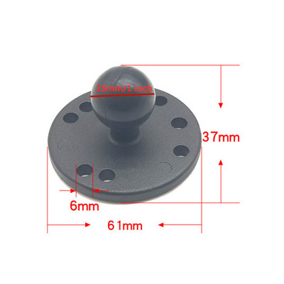 Za Garmin TomTom GPS Ram aluminijska dvostruka utičnica, 1 inčna kuglasta baza, četvrtasta, okrugla dijamantna baza za montažu s AMP uzorkom rupa