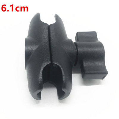 Za Garmin TomTom GPS Ram aluminijska dvostruka utičnica, 1 inčna kuglasta baza, četvrtasta, okrugla dijamantna baza za montažu s AMP uzorkom rupa