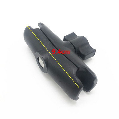 Za Garmin TomTom GPS Ram aluminijska dvostruka utičnica, 1 inčna kuglasta baza, četvrtasta, okrugla dijamantna baza za montažu s AMP uzorkom rupa