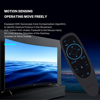 G10S Pro BT Air Mouse Mini Voice Remote Control 2.4G Wireless Smart Backlit Remote Control Gyro Sensing Mic BT5.0 for Smart TV