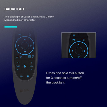 G10S Pro BT Air Mouse Мини гласово дистанционно управление 2.4G безжично интелигентно дистанционно управление с подсветка Жироскоп сензорен микрофон BT5.0 за Smart TV