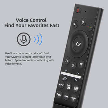 Universal φωνητικό τηλεχειριστήριο Bluetooth για τηλεοράσεις Samsung LED QLED 4K 8K UHD HDR Smart TV Smart TV