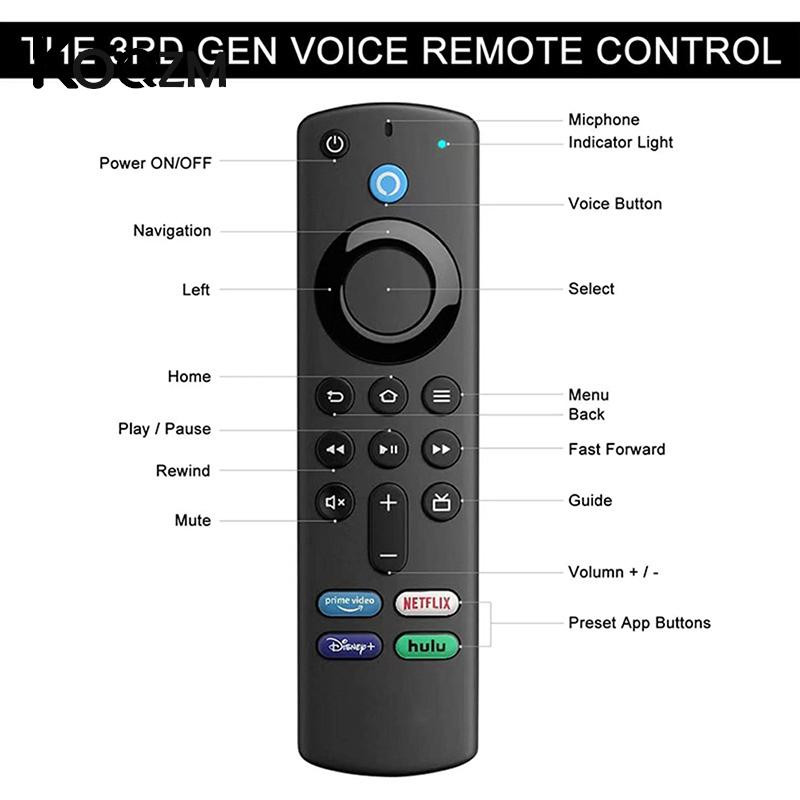 Резервно гласово дистанционно управление Fire TV Stick 3Nd Gen Fire TV Cube Fire TV Stick Lite 4K