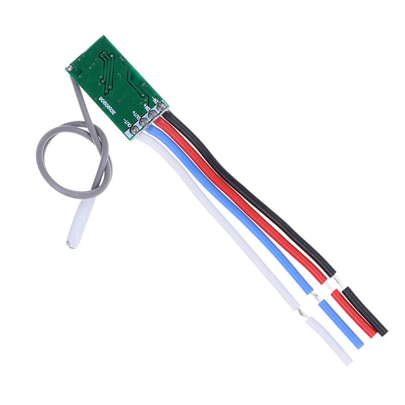 Univerzális távirányító kapcsoló 433 MHz RF relé vevő DC 3,6 V 6 V 12 V 24 V 1 csatornás rádiómodul és jeladó LED lámpához, barkácsolás