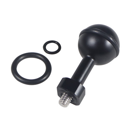 CNC 1 hüvelykes golyósfej-adapter 1/4" M5 állítható csavarral rögzített rögzítés GoPro kamerához víz alatti búvártartó tálca lámpabilincs