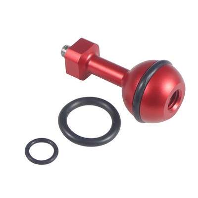 CNC 1 hüvelykes golyósfej-adapter 1/4" M5 állítható csavarral rögzített rögzítés GoPro kamerához víz alatti búvártartó tálca lámpabilincs