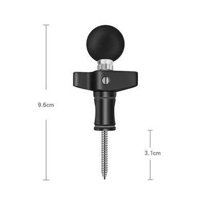 Suport adaptor cu cap bilă de 1 inch, braț de extensie, ghidon pentru motocicletă, frână, ambreiaj, bază de comandă, montare combinată cu șuruburi în U pentru camera Gopro