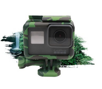 Za GoPro okvir Kućište Shell Protector Kućište Army Green + Lone Screw + Base Mount Za Go Pro Hero 5 6 7 Black Novi dodaci