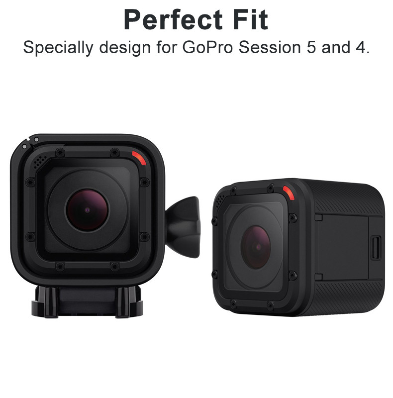 Husă cadru pentru GoPro Session 5 4 Protector de ecran din sticlă temperată pentru Go Pro Session 4 5 Accesorii pentru camera GoPro Hero 5 Session