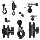 Adaptor de suport fix pentru motocicletă de înaltă rezistență, cu cap sferic de 25 mm, pentru ghidon, pentru oglindă, bază, pentru bicicletă, telefon mobil, suport de montare GPS