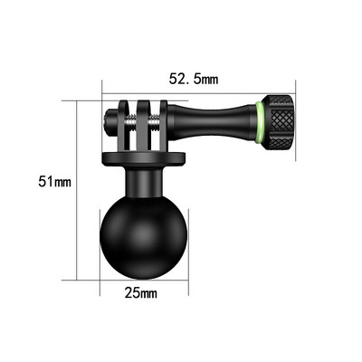 Adaptor de suport fix pentru motocicletă de înaltă rezistență, cu cap sferic de 25 mm, pentru ghidon, pentru oglindă, bază, pentru bicicletă, telefon mobil, suport de montare GPS