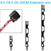 Aliuminio lydinio prailginimo svirtis, metalinė stulpelio tvirtinimo šalmo lazda, skirta Gopro 11/10/9/MAX/8/7/6/5, Insta360 One RS/RX/X2 priedai
