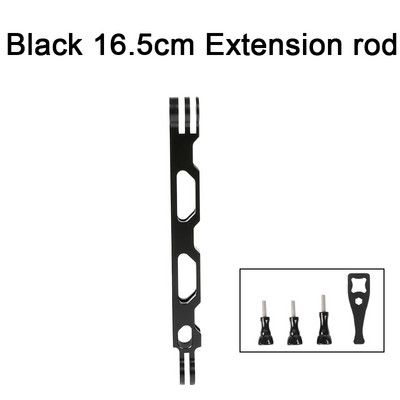 Aliuminio lydinio prailginimo svirtis, metalinė stulpelio tvirtinimo šalmo lazda, skirta Gopro 11/10/9/MAX/8/7/6/5, Insta360 One RS/RX/X2 priedai