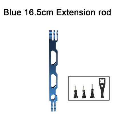 Aliuminio lydinio prailginimo svirtis, metalinė stulpelio tvirtinimo šalmo lazda, skirta Gopro 11/10/9/MAX/8/7/6/5, Insta360 One RS/RX/X2 priedai