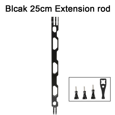 Aliuminio lydinio prailginimo svirtis, metalinė stulpelio tvirtinimo šalmo lazda, skirta Gopro 11/10/9/MAX/8/7/6/5, Insta360 One RS/RX/X2 priedai