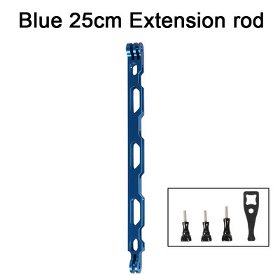 Aliuminio lydinio prailginimo svirtis, metalinė stulpelio tvirtinimo šalmo lazda, skirta Gopro 11/10/9/MAX/8/7/6/5, Insta360 One RS/RX/X2 priedai