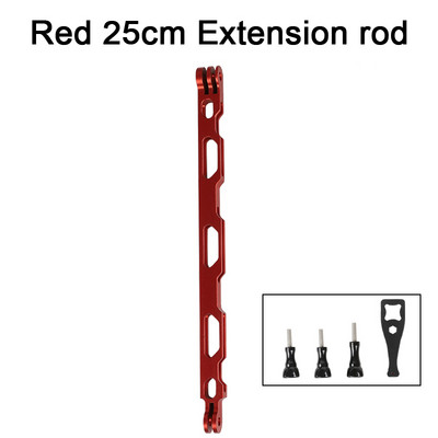 Aliuminio lydinio prailginimo svirtis, metalinė stulpelio tvirtinimo šalmo lazda, skirta Gopro 11/10/9/MAX/8/7/6/5, Insta360 One RS/RX/X2 priedai