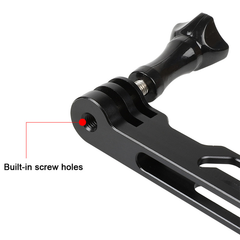 Aliuminio lydinio prailginimo svirtis, metalinė stulpelio tvirtinimo šalmo lazda, skirta Gopro 11/10/9/MAX/8/7/6/5, Insta360 One RS/RX/X2 priedai
