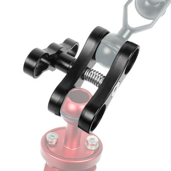 1-инчова топка Butterfly Clip Алуминиева сплав Водолазни светлини Arm 360 Bracket Holder Adapter for Gopro Osmo Camera Accessories