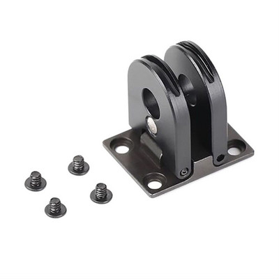 Sklopivi adapter za montažu na tronožac za prste Dual Port 1/4 osnova za montažu na navoj za GoPro12 11 crni mini kavez za kameru Monopod adapter za stativ