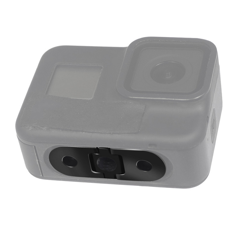 Sklopivi adapter za montažu na tronožac za prste Dual Port 1/4 osnova za montažu na navoj za GoPro12 11 crni mini kavez za kameru Monopod adapter za stativ