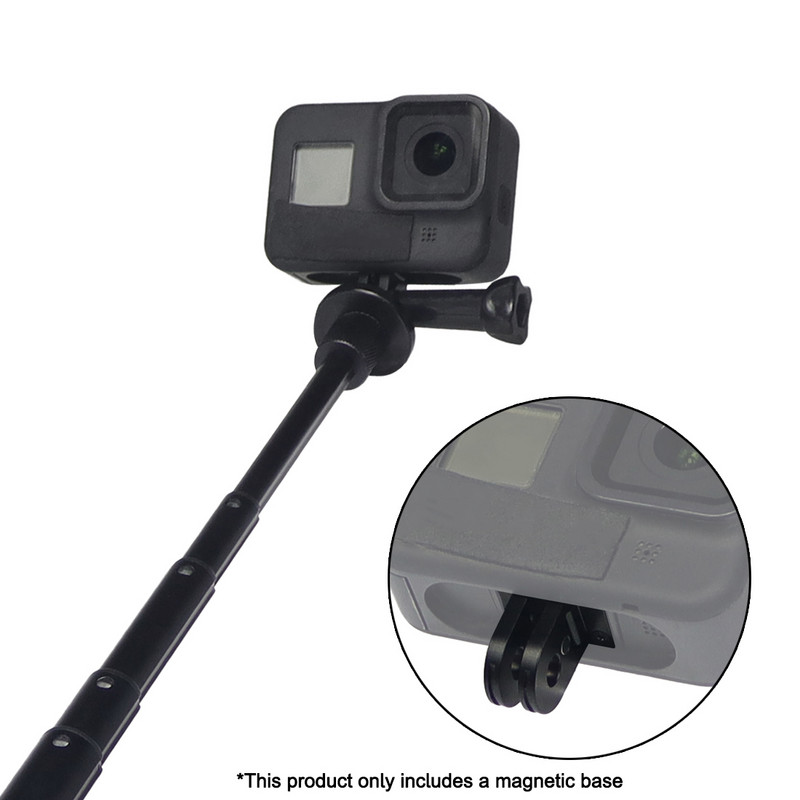 Sklopivi adapter za montažu na tronožac za prste Dual Port 1/4 osnova za montažu na navoj za GoPro12 11 crni mini kavez za kameru Monopod adapter za stativ