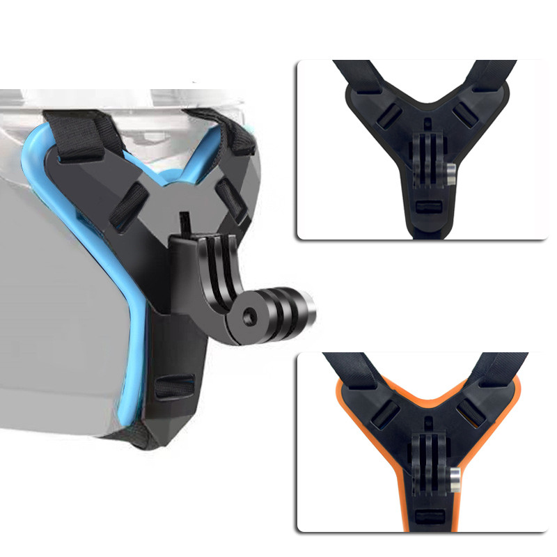 Mootorratta kiivri eesmise lõua aluse kaamerahoidik GoPro Hero DJI Osmo Action Insta360 märulikaamera tarvikutele kiivri rihm