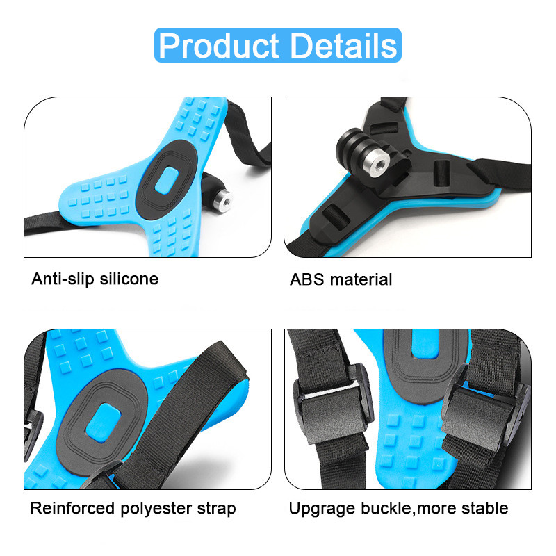 Mootorratta kiivri eesmise lõua aluse kaamerahoidik GoPro Hero DJI Osmo Action Insta360 märulikaamera tarvikutele kiivri rihm