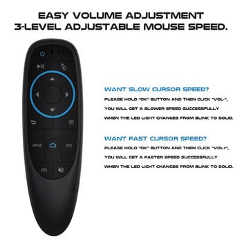 G10S Pro BT Air Mouse 2.4G Wireless Gyroscope Smart Remote Control With Voice IR Learning for Android TV Box Υπολογιστής