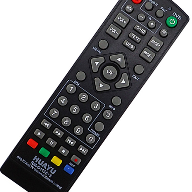 HUAYU Универсален контролер за дистанционно управление за телевизор Dvb-T2 Дистанционно Rm-D1155 Приемник за сателитна сателитна телевизия