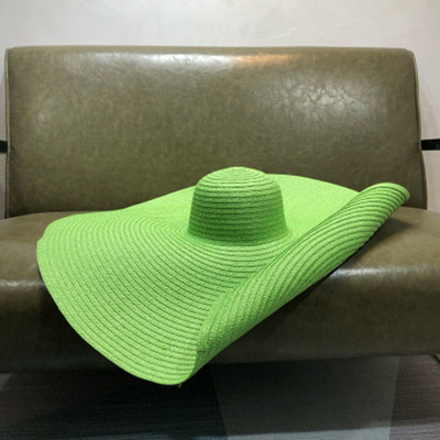 Ogroman slamnati šešir sklopivi ljetni šešir za sunčanje s UV zaštitom ins net crveni šešir za sunčanje na plaži Šešir od slame