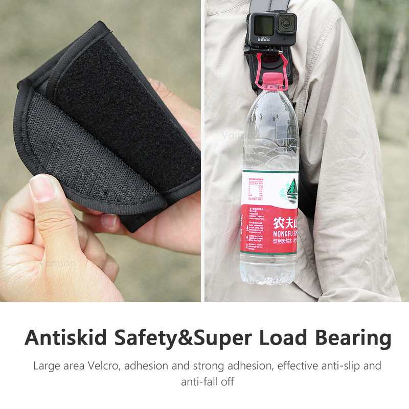 Vamson 360 laipsnių besisukantis kuprinės segtukas, skirtas Insta 360 X3 krūtinės peties laikiklio tvirtinimui, skirtas Insta360 One X2 X3 Dji Action 3 GoPro 11