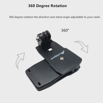 Anordsem for Go Pro Accessories Mount Clip Rotation 360 Degree For GoPro Hero 11 10 9 8 7 6 5 for Xiaomi yi for SJCAM for SJ4000