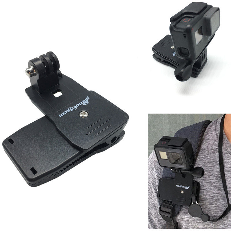 Anordsem za Go Pro Dodaci Nosač sa kopčom za rotaciju od 360 stupnjeva za GoPro Hero 11 10 9 8 7 6 5 za Xiaomi yi za SJCAM za SJ4000
