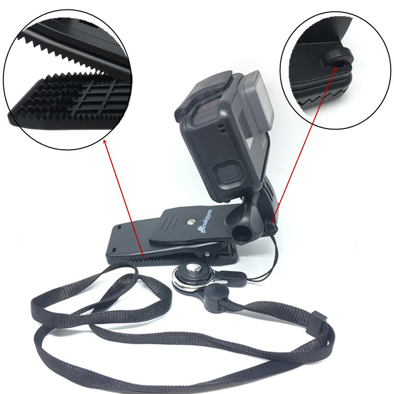 Anordsem za Go Pro Dodaci Nosač sa kopčom za rotaciju od 360 stupnjeva za GoPro Hero 11 10 9 8 7 6 5 za Xiaomi yi za SJCAM za SJ4000