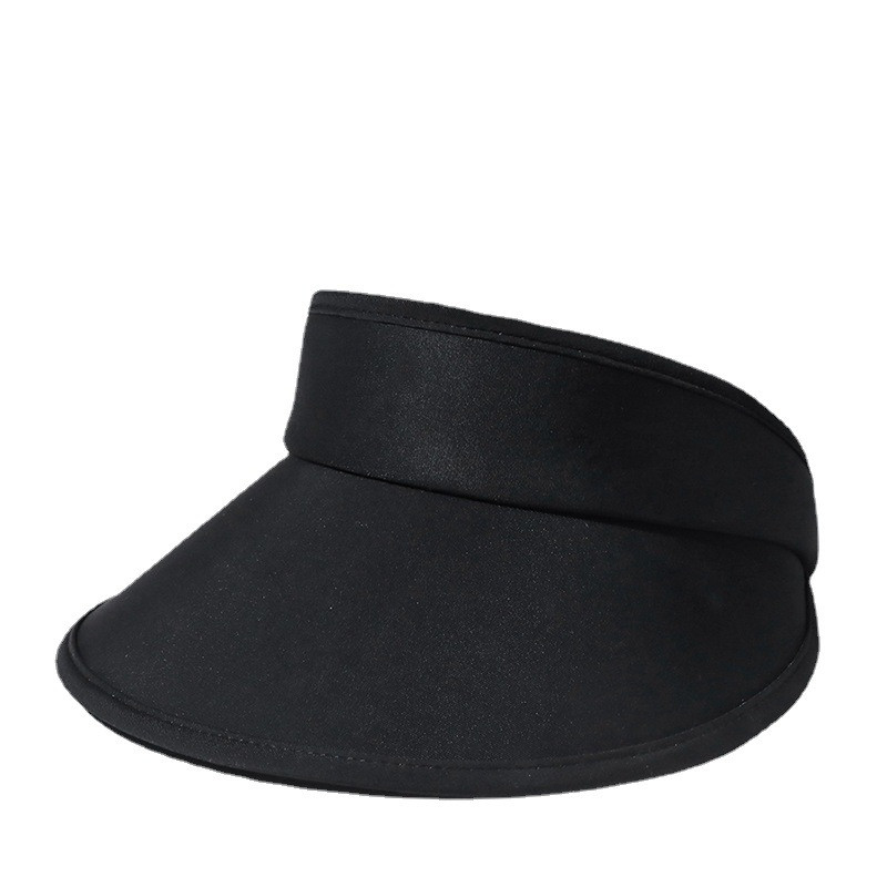 COKK vasarinės skrybėlės moterims Skėčias nuo saulės, tuščias viršutinis paplūdimio kepurėlis, moteriškas laisvalaikio vienspalvis mėlynos spalvos skydelis nuo saulės plataus krašto skrybėlė nuo saulės Kelionės