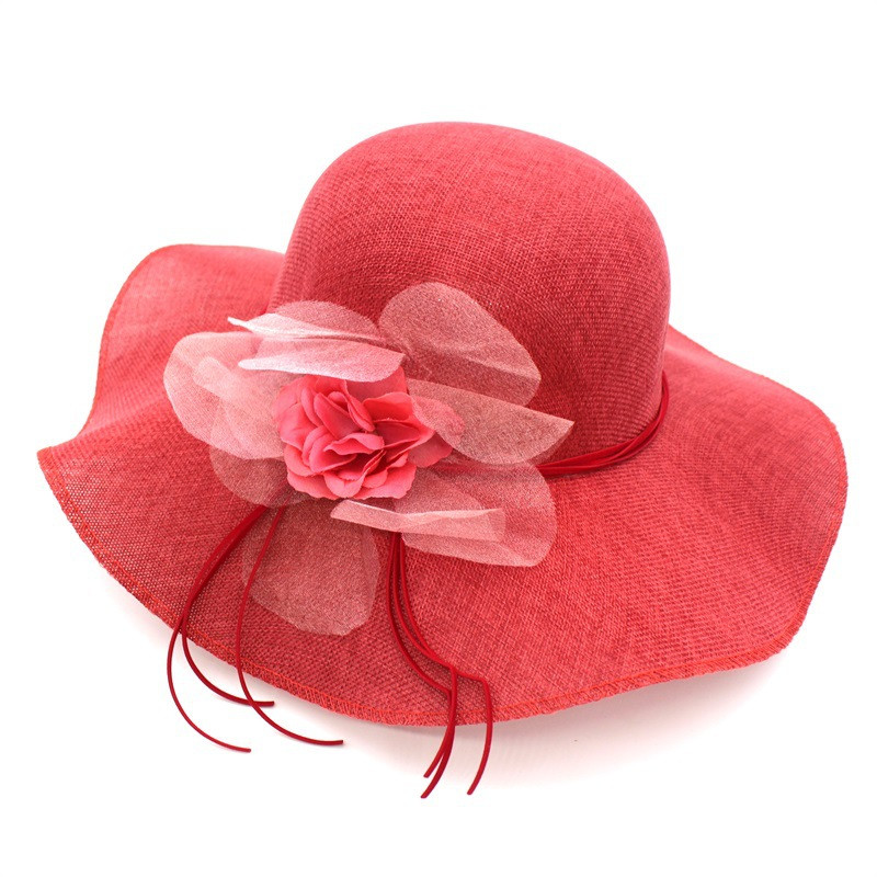 2019. ljetni modni ženski šešir od sunca sa širokim obodom i cvjetnim motivima, putni na plažu, sklopivi čvrsti šeširi, UV zaštita