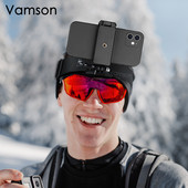Vamson galvas siksna priekš Gopro Hero 10 9 8 7 6 Kameras piederumi Mobilā tālruņa klipu labojums iPhone 13 12 11 Xiaomi Samsung Huawei