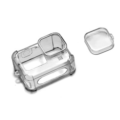 Air Armour Case for GoPro Hero 11 10 9 fekete zuhanásgátló átlátszó TPU ütésálló ház fedél kamera edzett üveg képernyőfólia