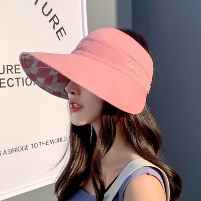 Kétoldalas napvédő sapka nagy karimájú nyári napellenző széles karimájú kalap strandkalap állítható UV védelemmel ellátott női sapka csomagolható